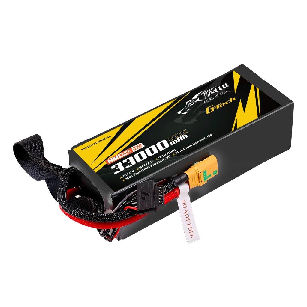 Tattu Semi-solid 330Wh/kg 33000mAh 10C 22.2V 6S1P G-Tech Lipo Batt Pack, XT90-S - 2