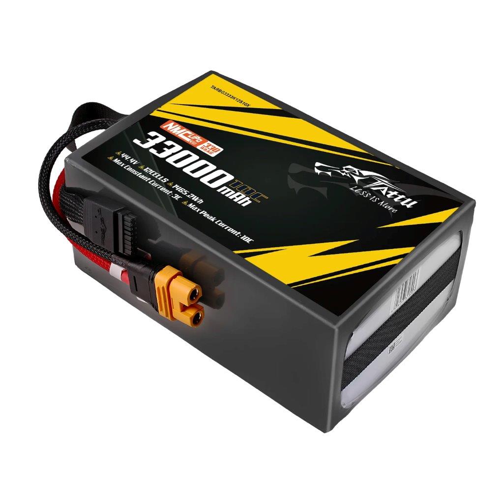 Tattu Semi-solid 330Wh/kg 33000mAh 10C 44.4V 12S1P Lipo Battery Pack, AS150U-F - 3