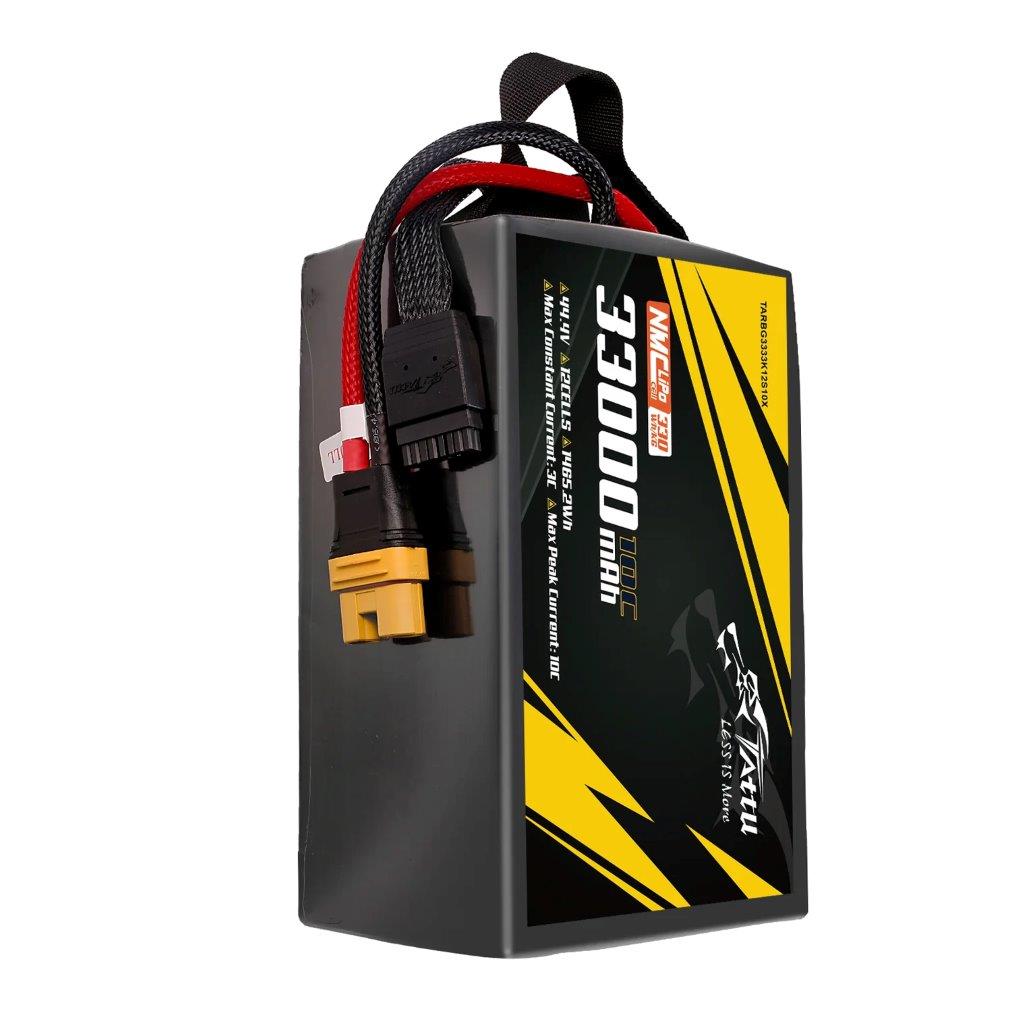 Tattu Semi-solid 330Wh/kg 33000mAh 10C 44.4V 12S1P Lipo Battery Pack, AS150U-F - 4