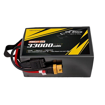 Tattu Semi-solid 330Wh/kg 33000mAh 10C 51.8V 14S1P Lipo Battery Pack, AS150U-F