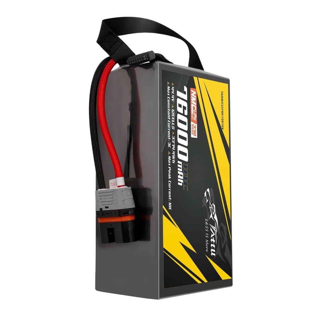 Tattu Semi-solid 330Wh/kg 76000mAh 10C 44.4V 12S1P Lipo Battry Pack, QS12-S plug - 4