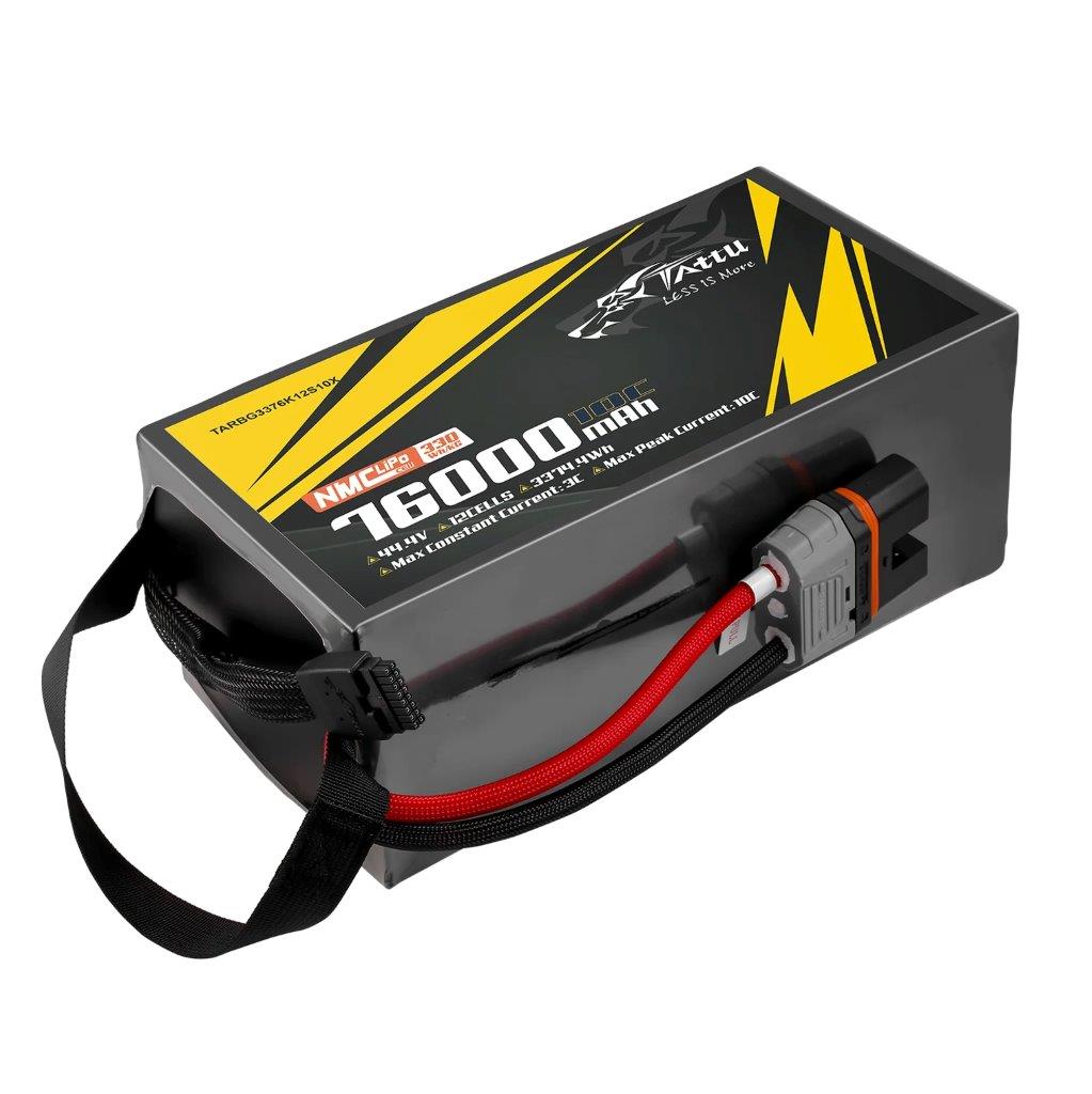 Tattu Semi-solid 330Wh/kg 76000mAh 10C 44.4V 12S1P Lipo Battry Pack, QS12-S plug - 2