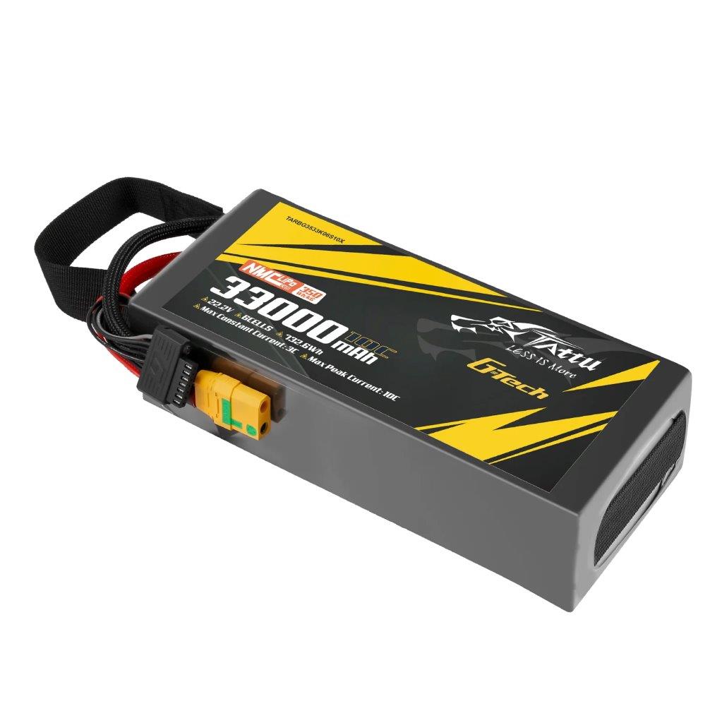 Tattu Semi-solid 350Wh/kg 33000mAh 10C 22.2V 6S1P G-Tech Lipo Batt Pack, XT90-S - 3