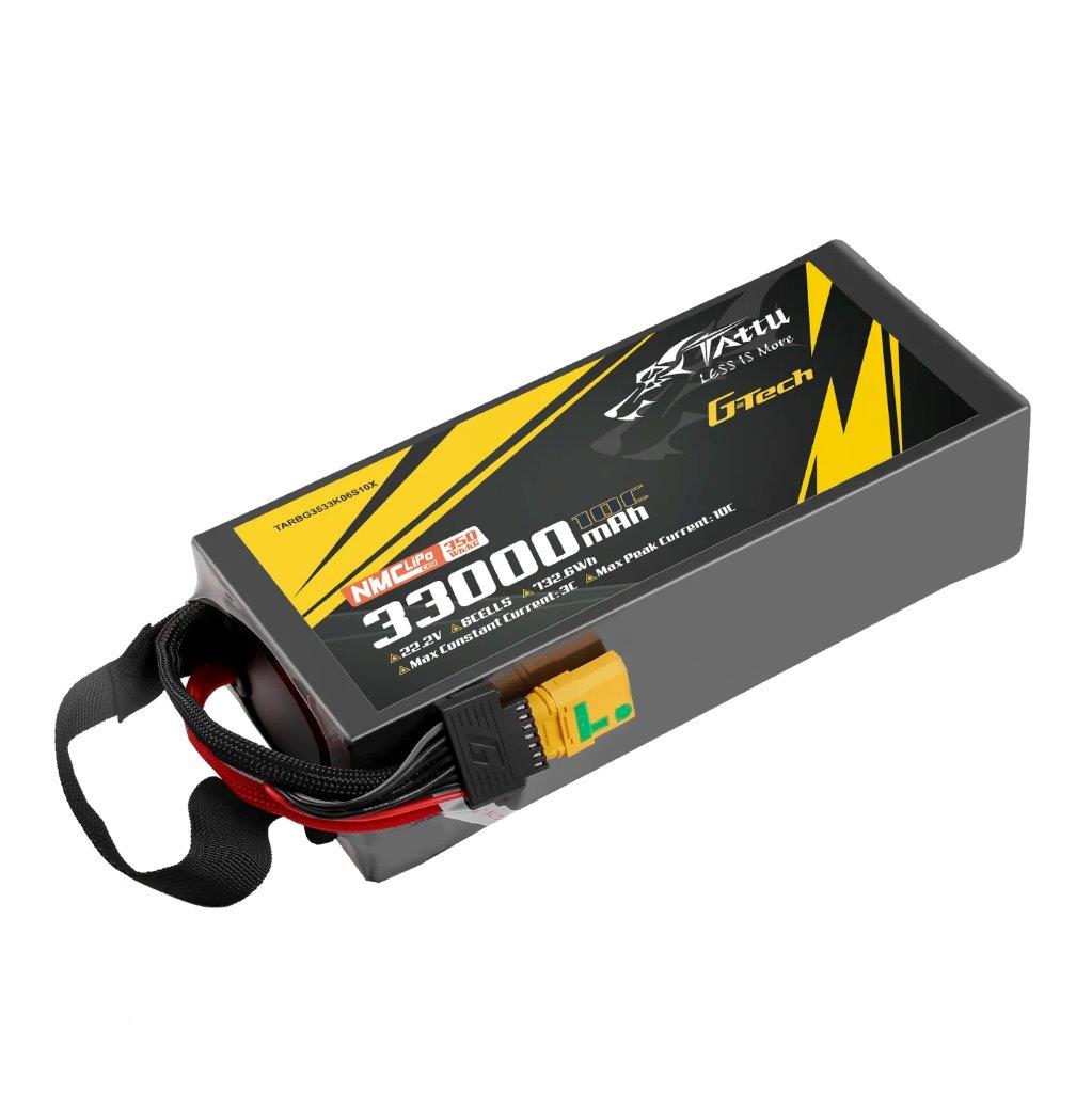 Tattu Semi-solid 350Wh/kg 33000mAh 10C 22.2V 6S1P G-Tech Lipo Batt Pack, XT90-S - 2