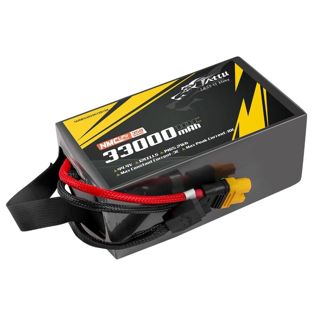 Tattu Semi-solid 350Wh/kg 33000mAh 10C 44.4V 12S1P Lipo Battery Pack w/ AS150U-F - 2