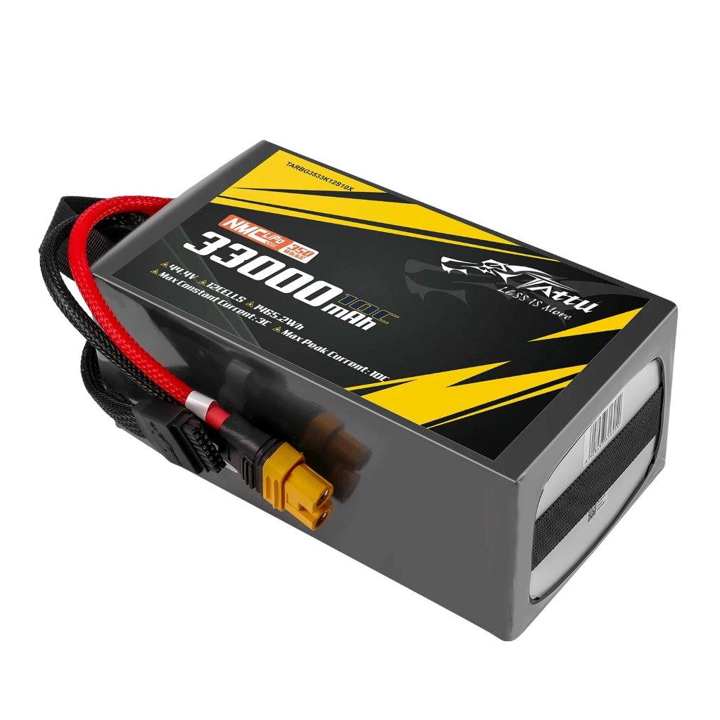 Tattu Semi-solid 350Wh/kg 33000mAh 10C 44.4V 12S1P Lipo Battery Pack w/ AS150U-F - 3