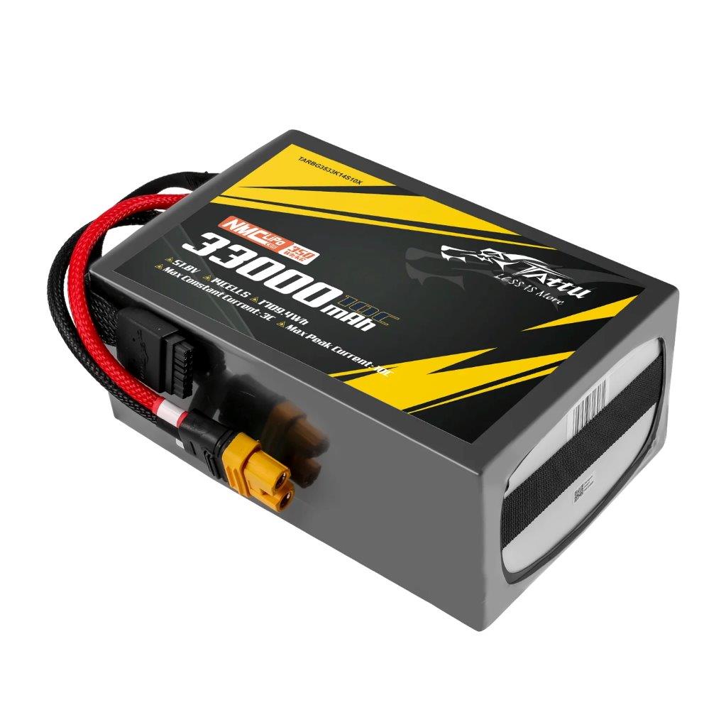 Tattu Semi-solid 350Wh/kg 33000mAh 10C 51.8V 14S1P Lipo Battery Pack w/ AS150U-F - 3