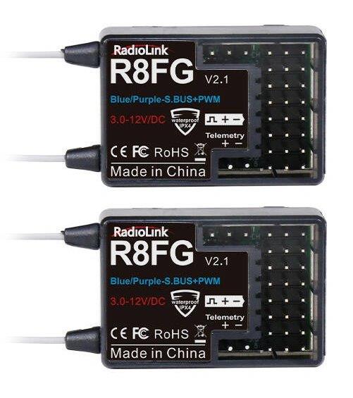 Radiolink RC8X RC Sändare med 2x R8FG Receiver - 2