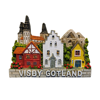 Magnet Poly Visby Skyline 12st/frp