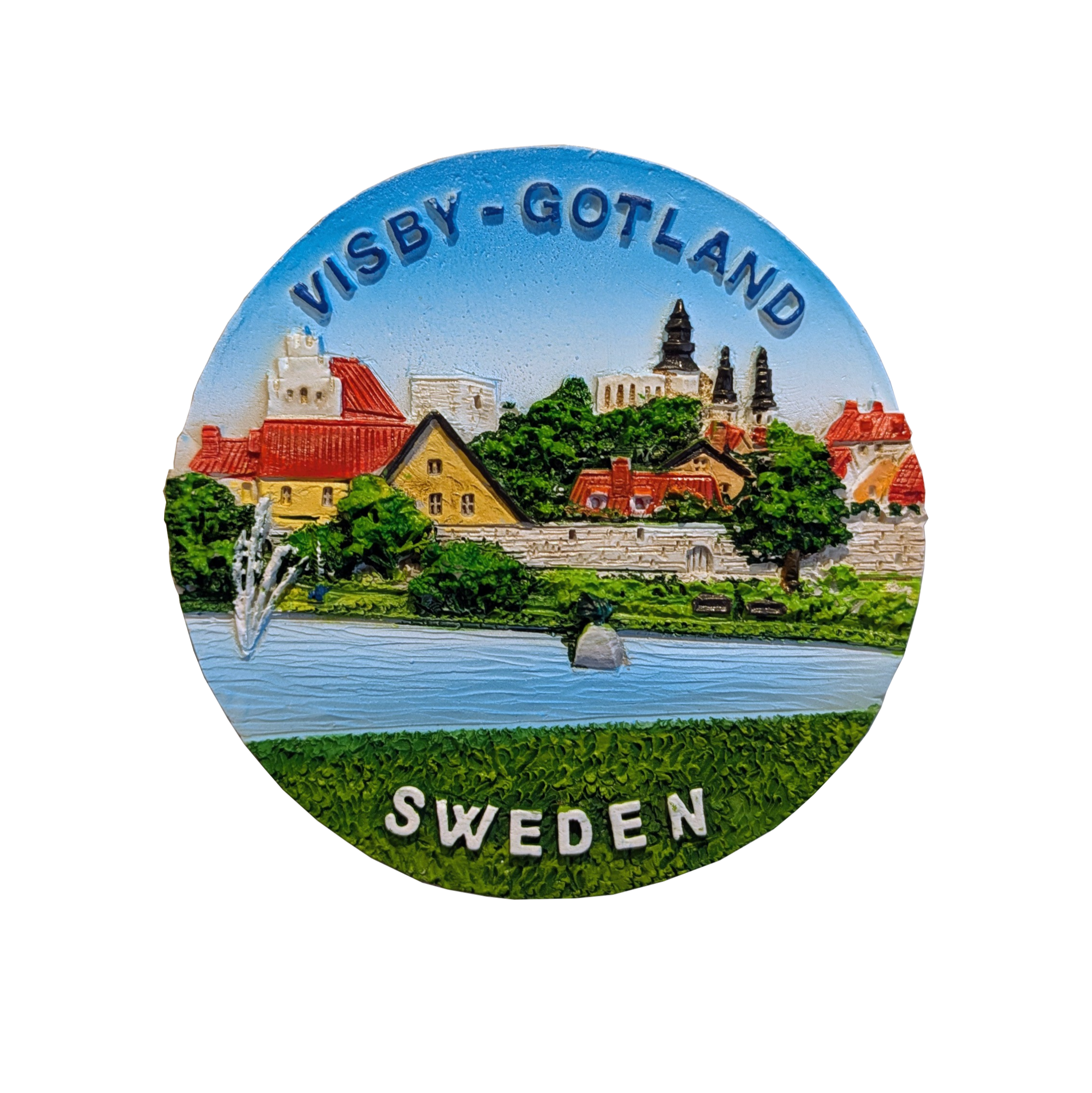 Magnet Poly Visby Almedalen 12st/frp