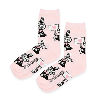 Moomin Women's Socks - Little My Love Pink