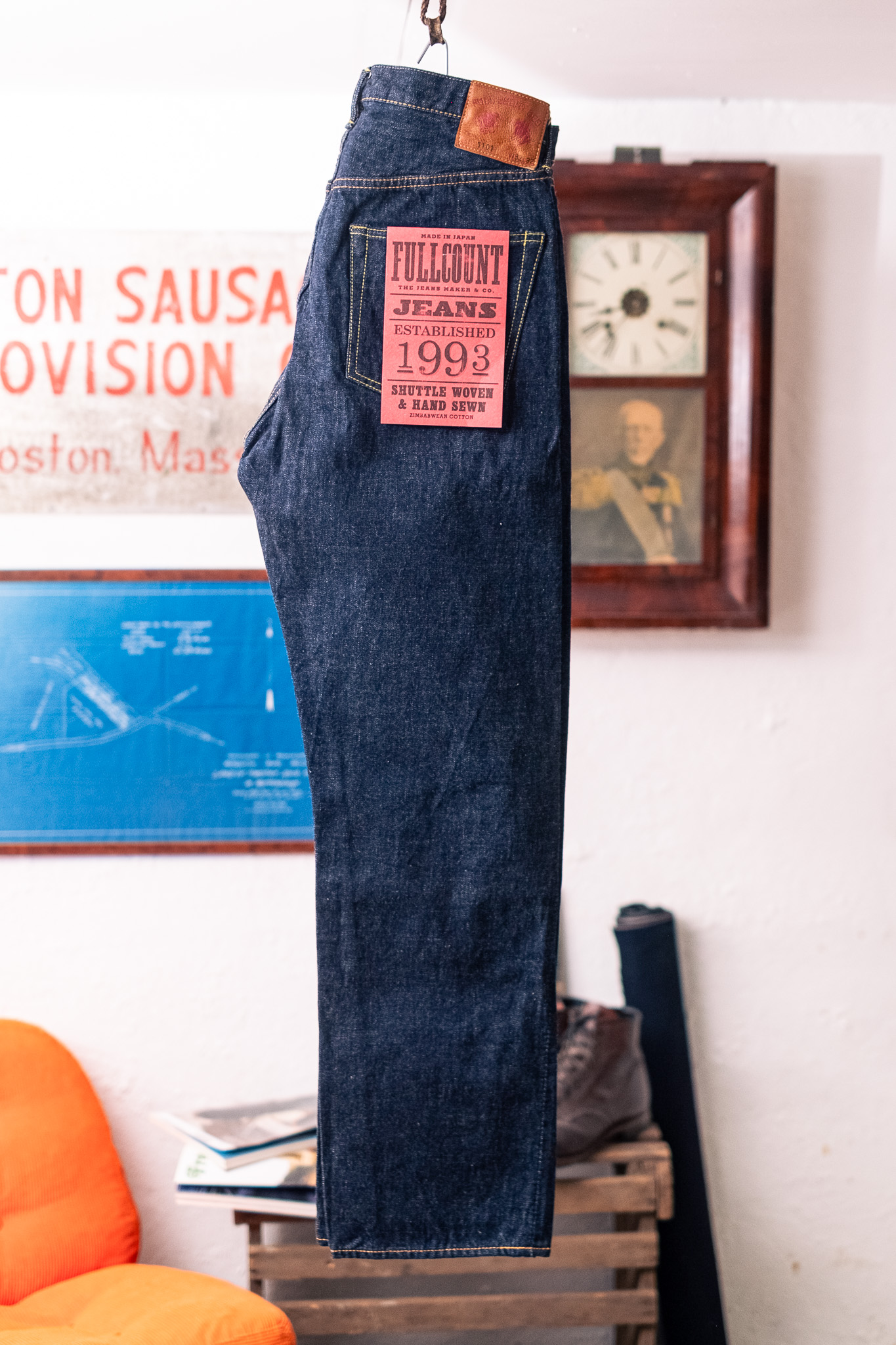 Fullcount - 1101W Straight Denim Indigo 13.7oz