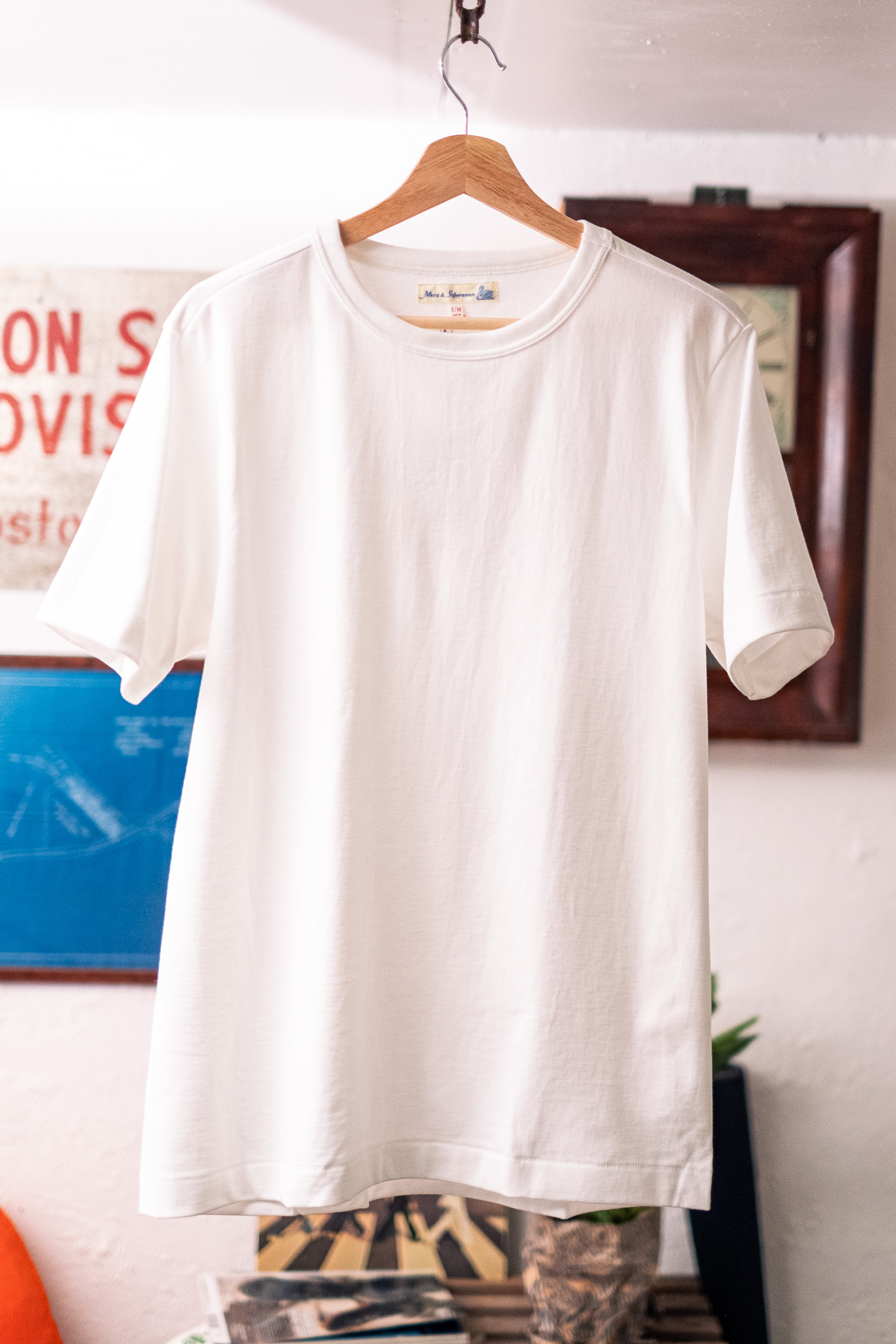 Merz B. Schwanen - 214 Loopwheeled T-Shirt 7.2oz White