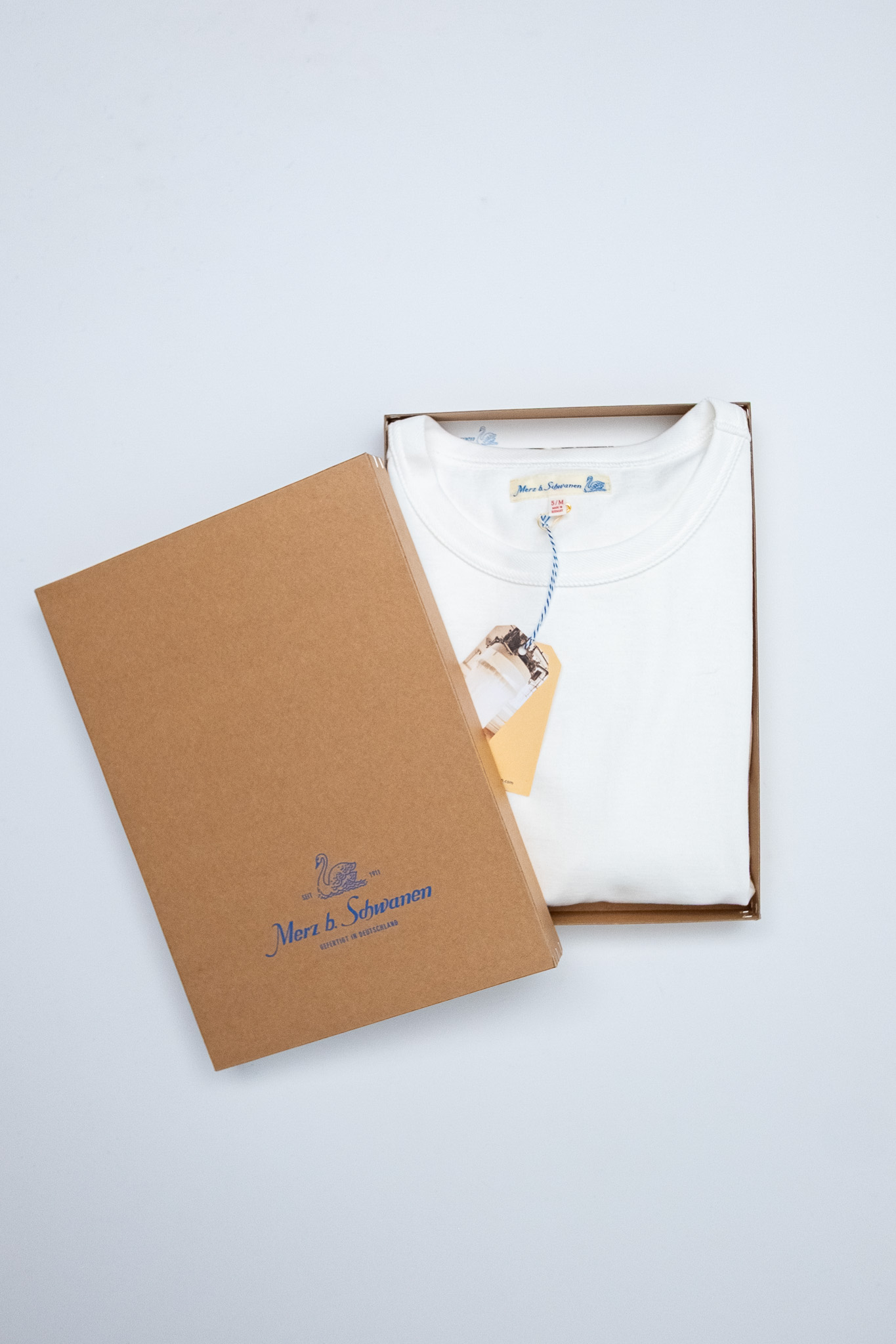 Merz B. Schwanen - 214 Loopwheeled T-Shirt 7.2oz White - 8