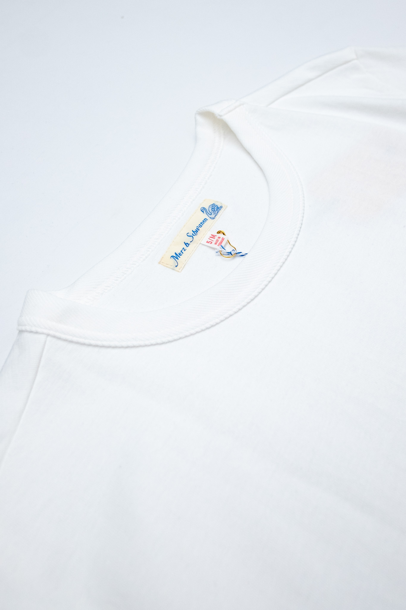 Merz B. Schwanen - 214 Loopwheeled T-Shirt 7.2oz White - 4