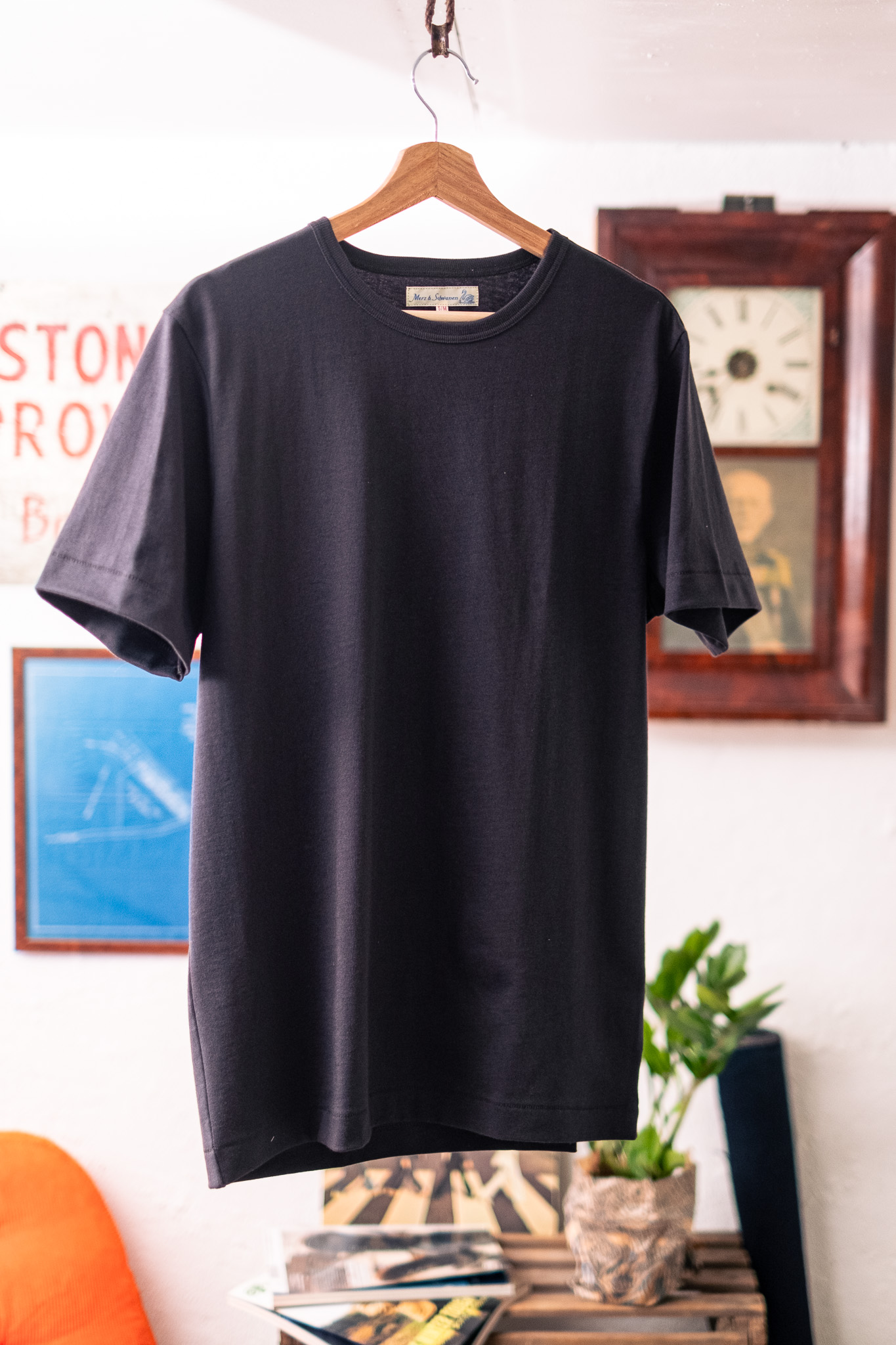 Merz B. Schwanen - 2M15 Sturdy Jersey T-Shirt Charcoal
