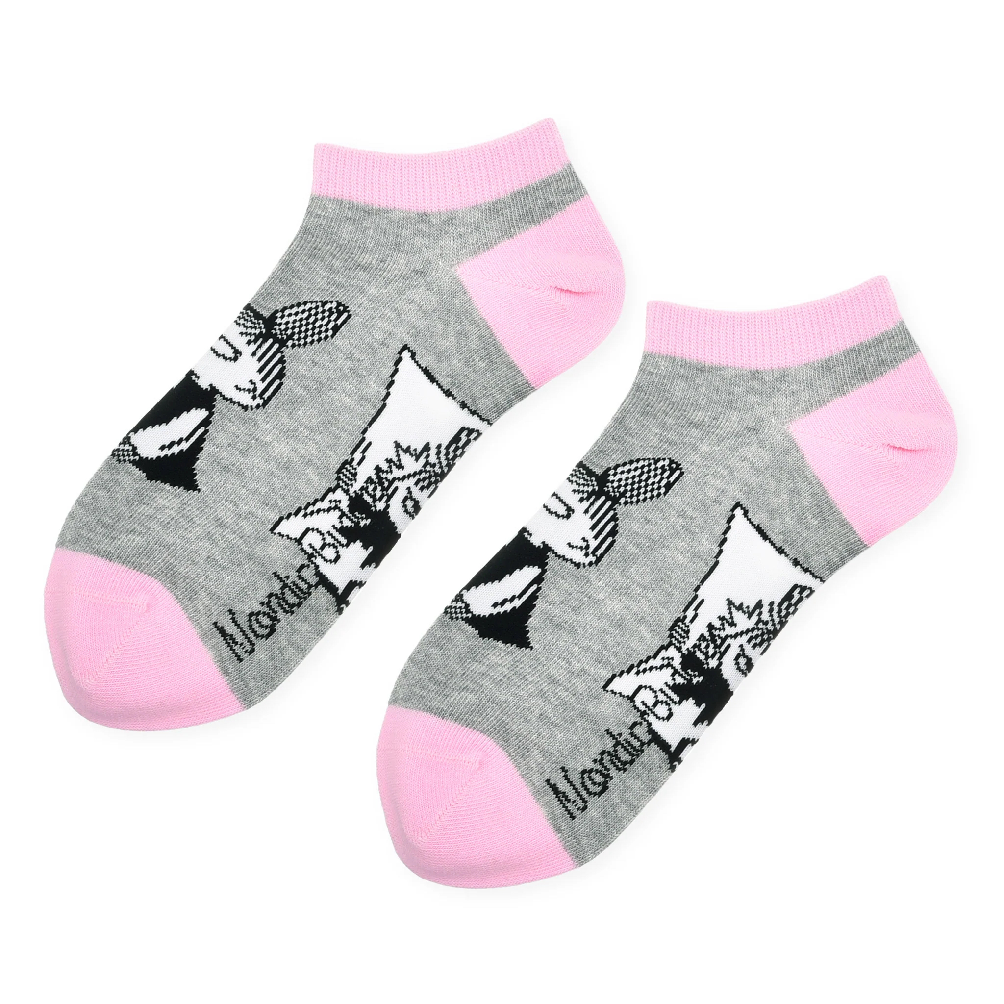 Moomin Women Ankle Socks - Little My Grey