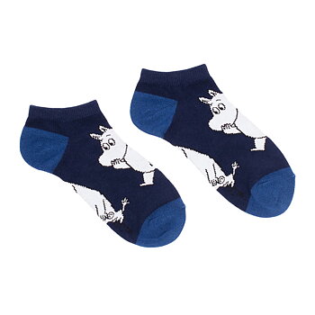 Moomin Men's Ankle Socks - Moomintroll Navy Blue