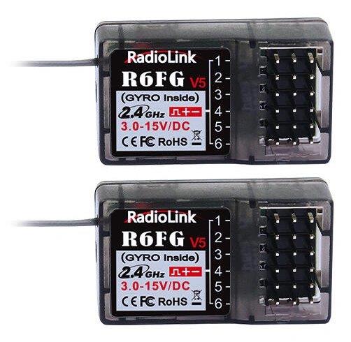 RadioLink RC4GS V3 RC Sändare med 2x R6FG Mottagare - 2