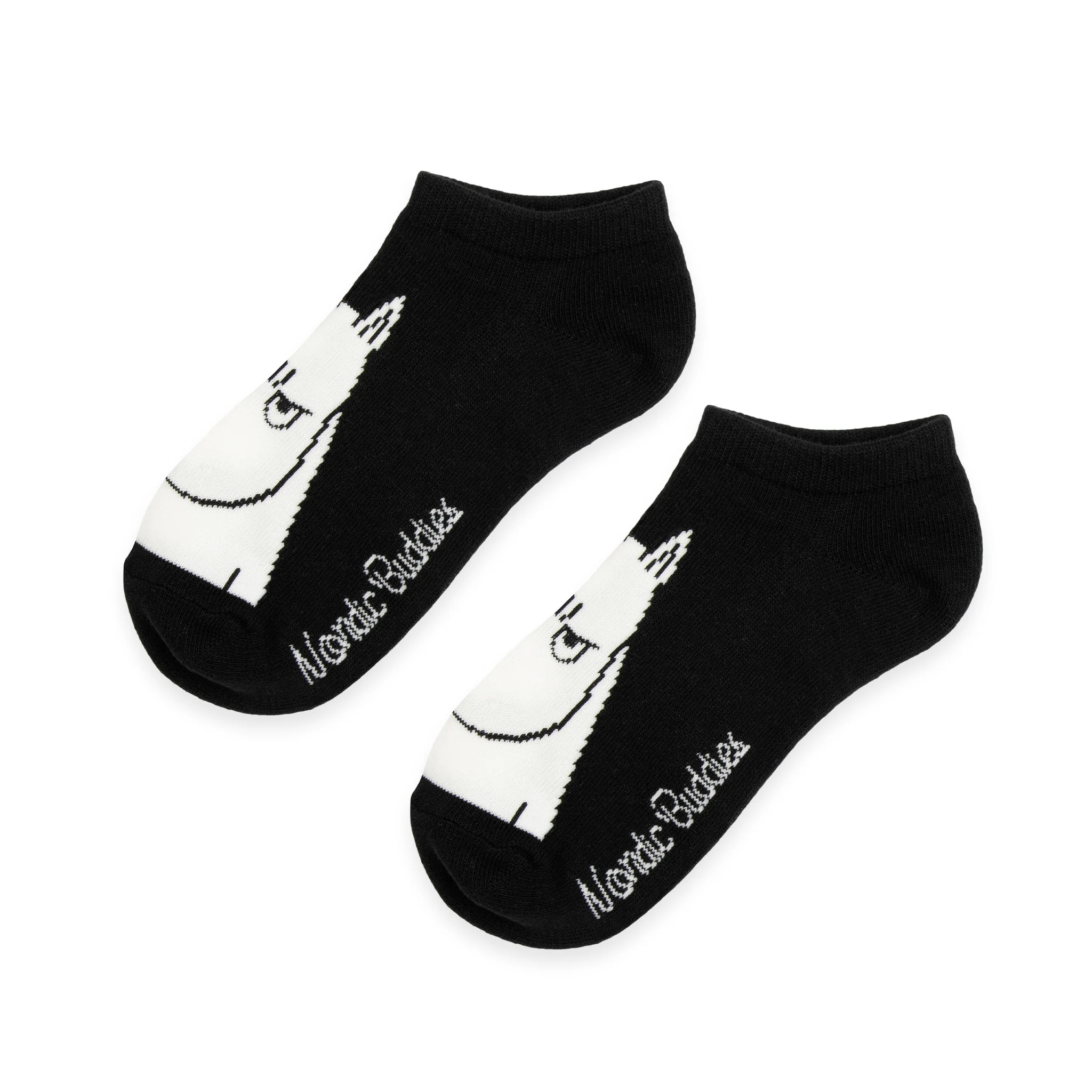 Moomin Women's Ankle Socks - Moomintroll Black