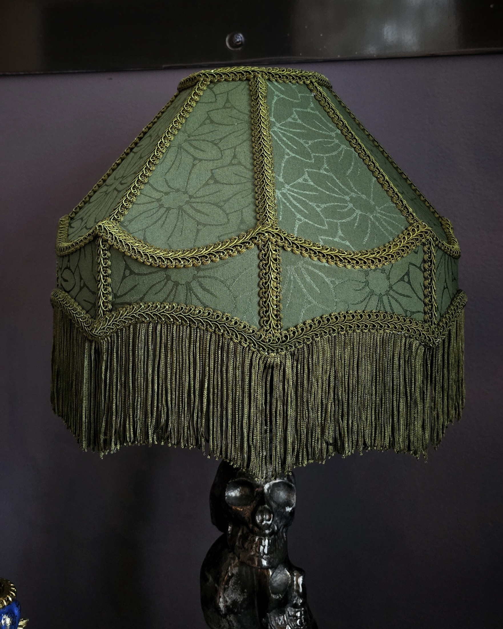 Lampskärm - Green Fringes