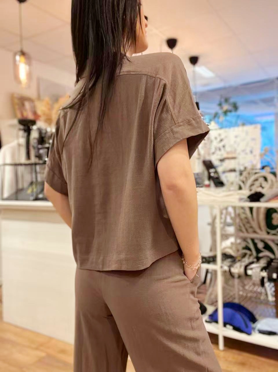 Selected Femme Viva Cropped Sun Shirt - 3