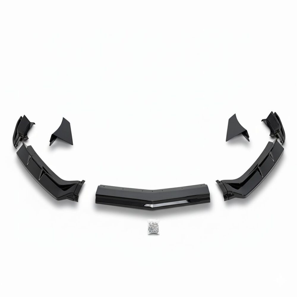 VZR4 Style Frontläpp – Blank Svart - 5