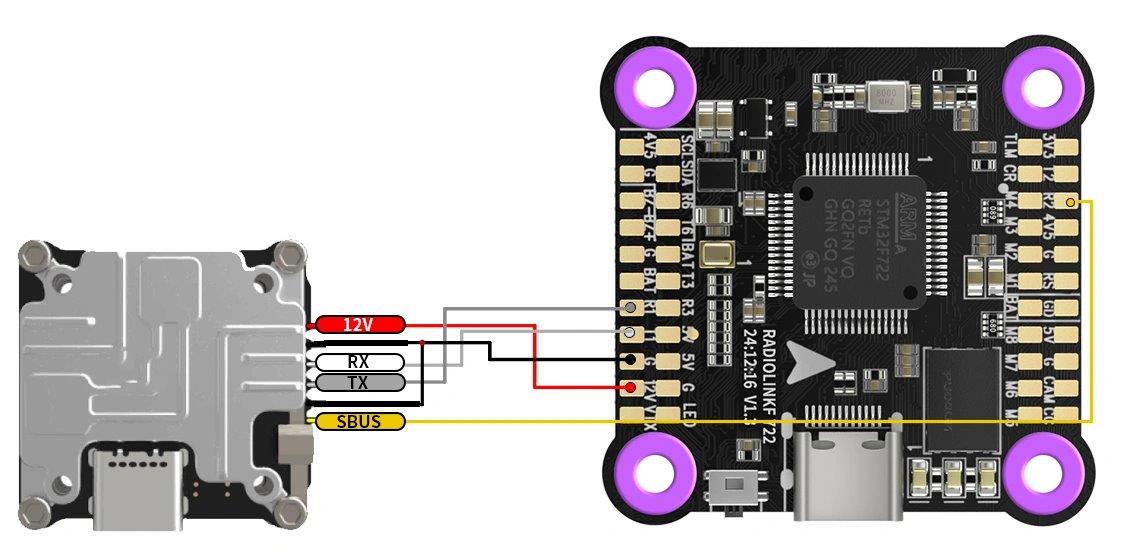 RadioLink F722 Flight Controller Racing Master - 7