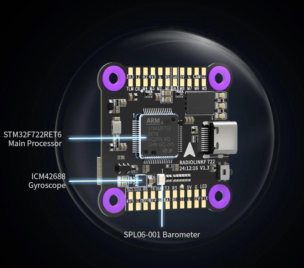RadioLink F722 Flight Controller Racing Master - 3