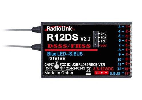 RadioLink Mottagare R12DS 12-kanaler (AT9, AT9S, AT10, AT10ll) - 2