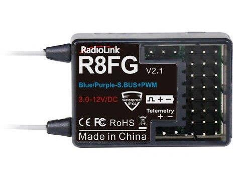 RadioLink Mottagare R8FG 8-kanaler med Volt kabel