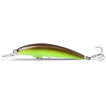 Lurefans X68 suspending is a small wobbler/jerkbait with its own casting system that allows you to cast further. color: 128