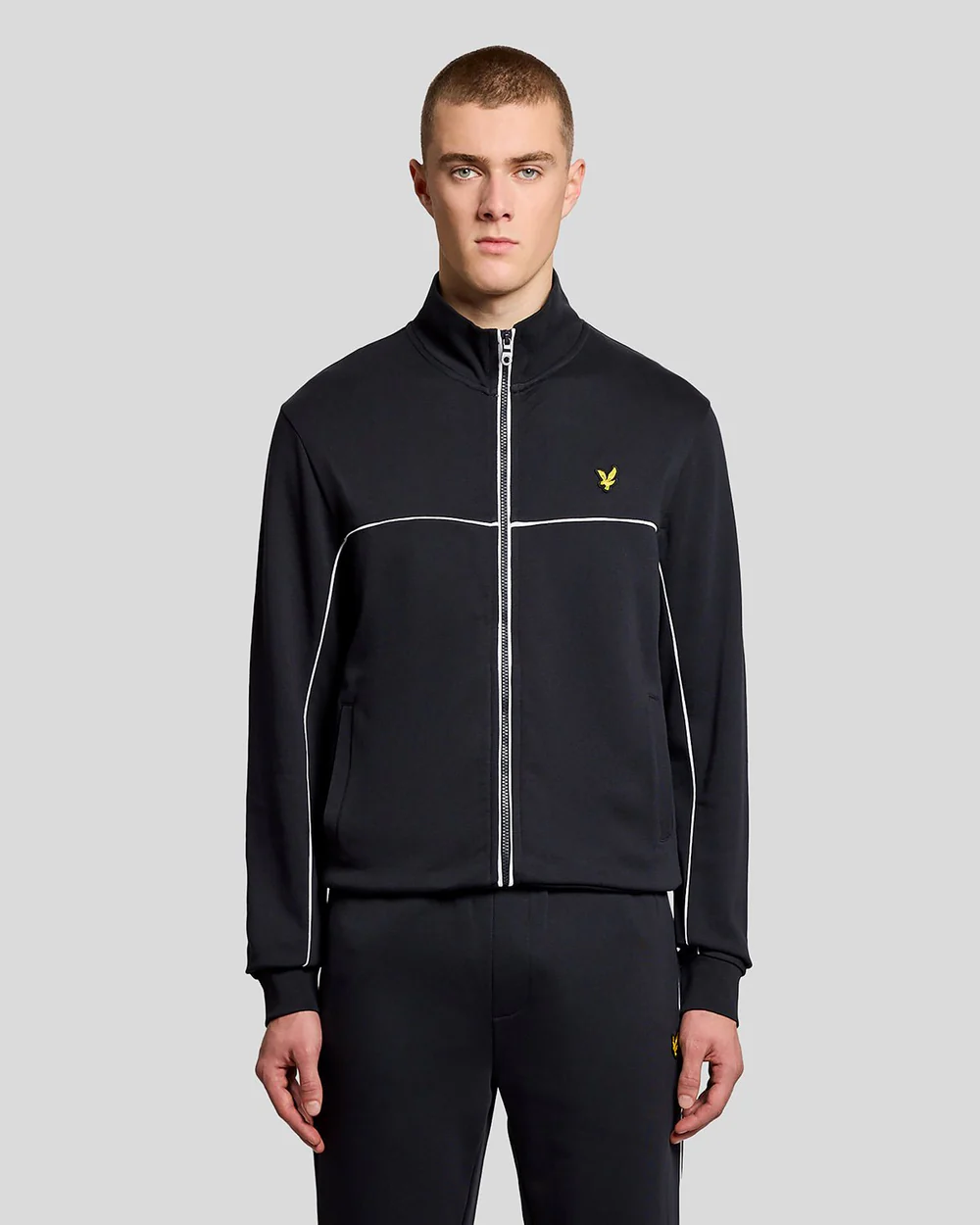 Lyle & Scott - Piped Full Zip Track Top - Dark Navy