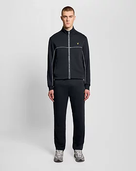 Lyle & Scott - Piped Straight Leg Track Bottoms - Dark Navy