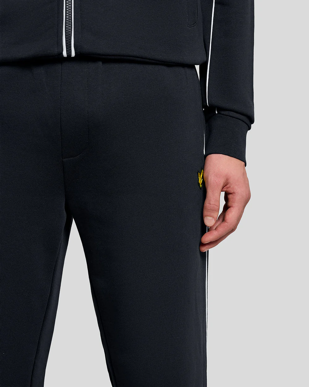 Lyle & Scott - Piped Straight Leg Track Bottoms - Dark Navy - 4