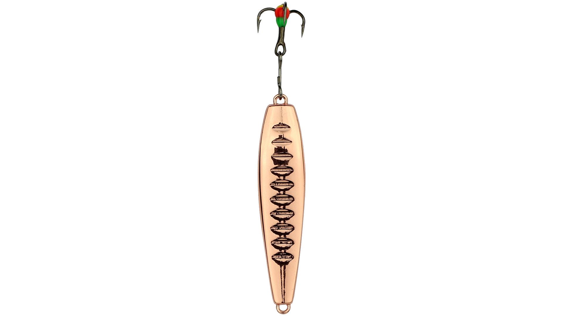The Hurricane Mattsepirk is a classic vertical perch equipped with a glue hook. A perfect choice for those who want to fish for perch. copper