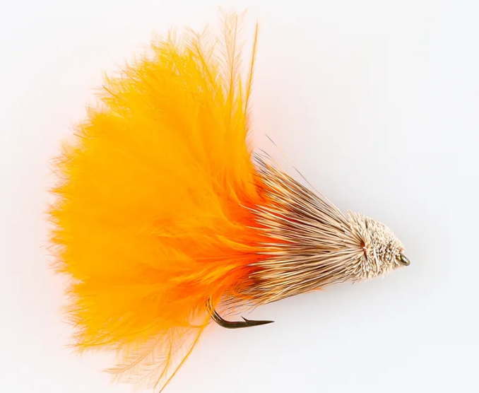 Danofly - Orange Marabou Muddler #8