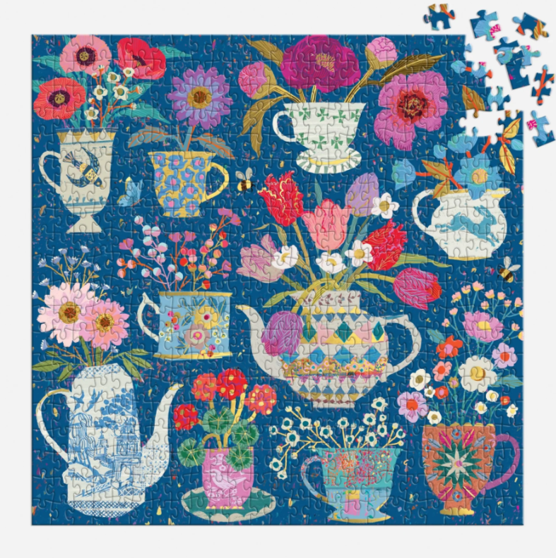 Potted Teacups : Pussel 500 bitar  - 3