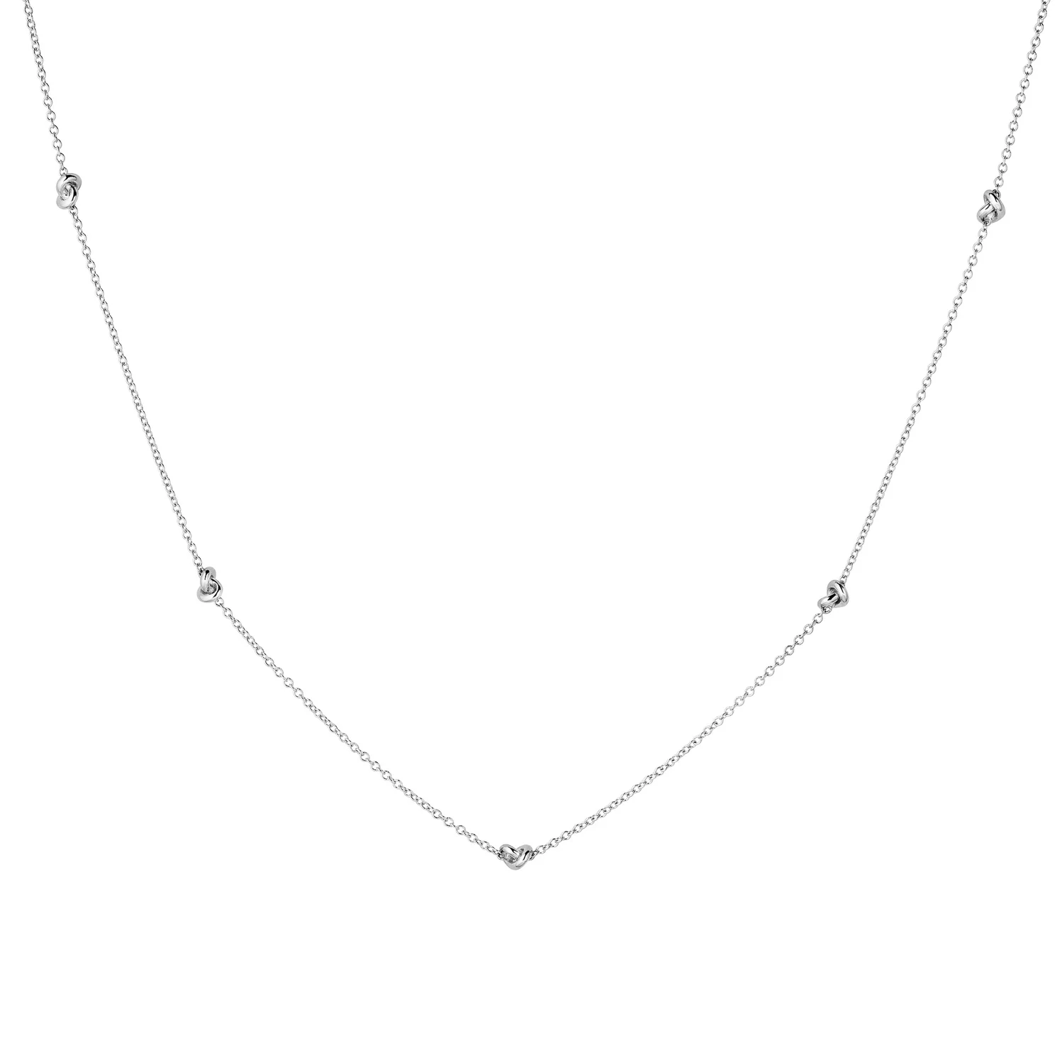 Legacy Knot Chain Valkokultainen kaulakoru