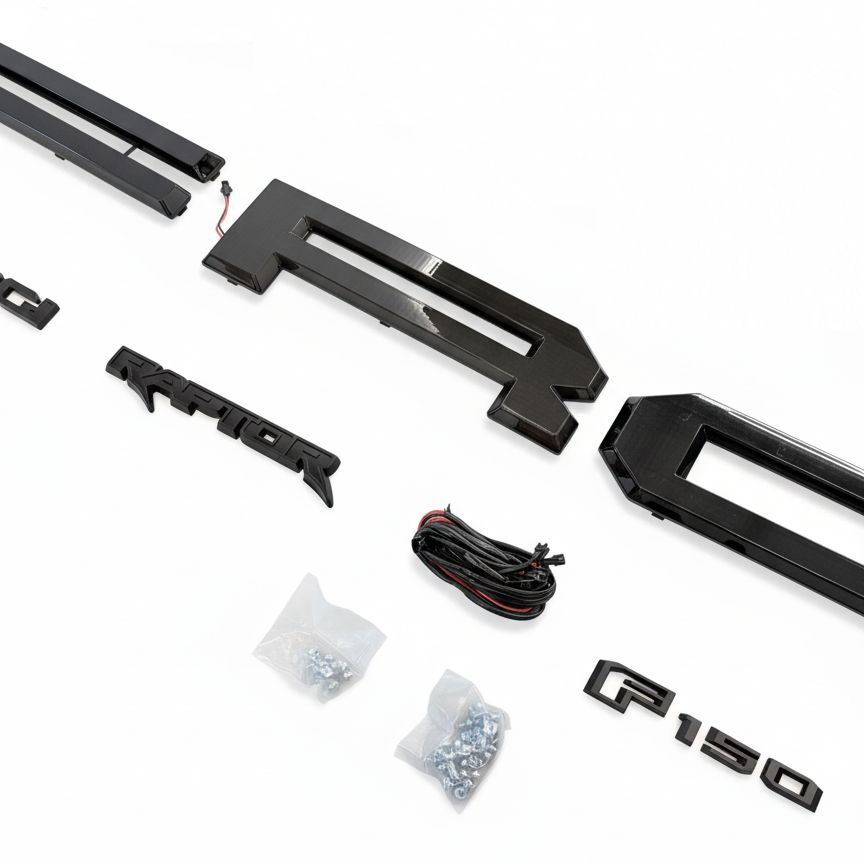 LED Bakluckepanel – Raptor Style – Matt Svart - 5