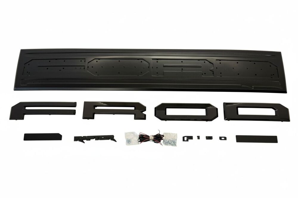 LED Bakluckepanel – Raptor Style – Matt Svart - 4