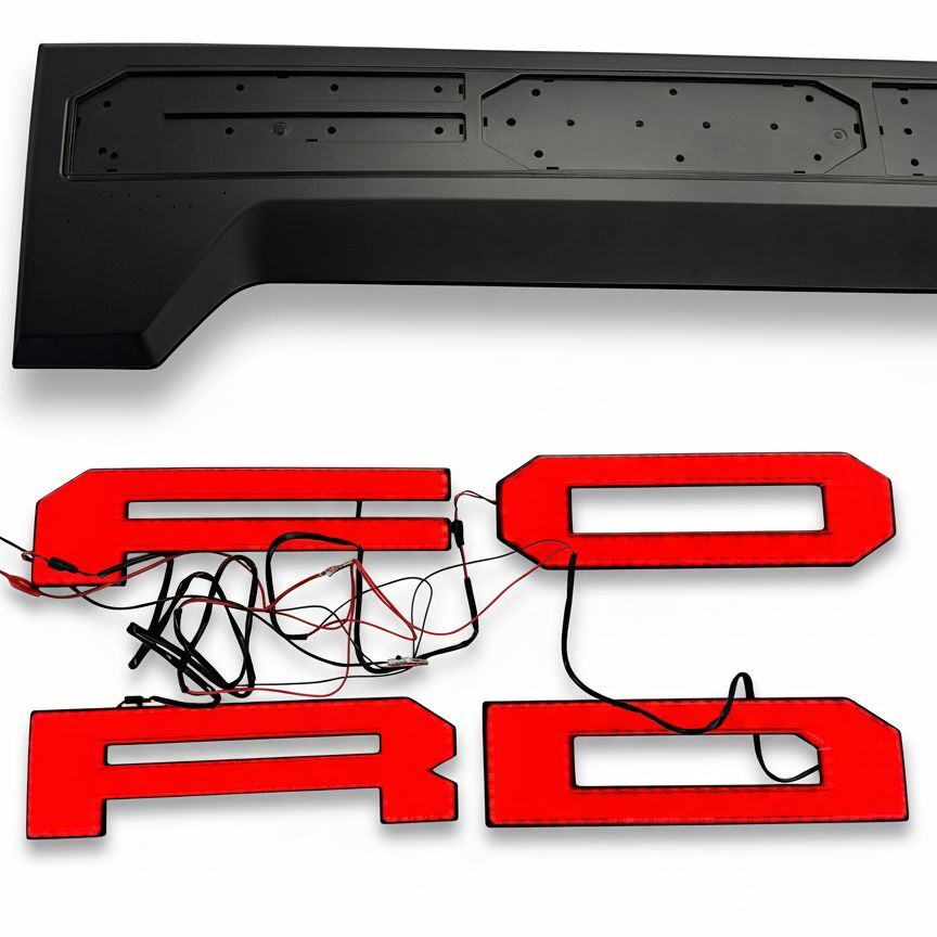 LED Bakluckepanel – Raptor Style – Matt Svart - 5