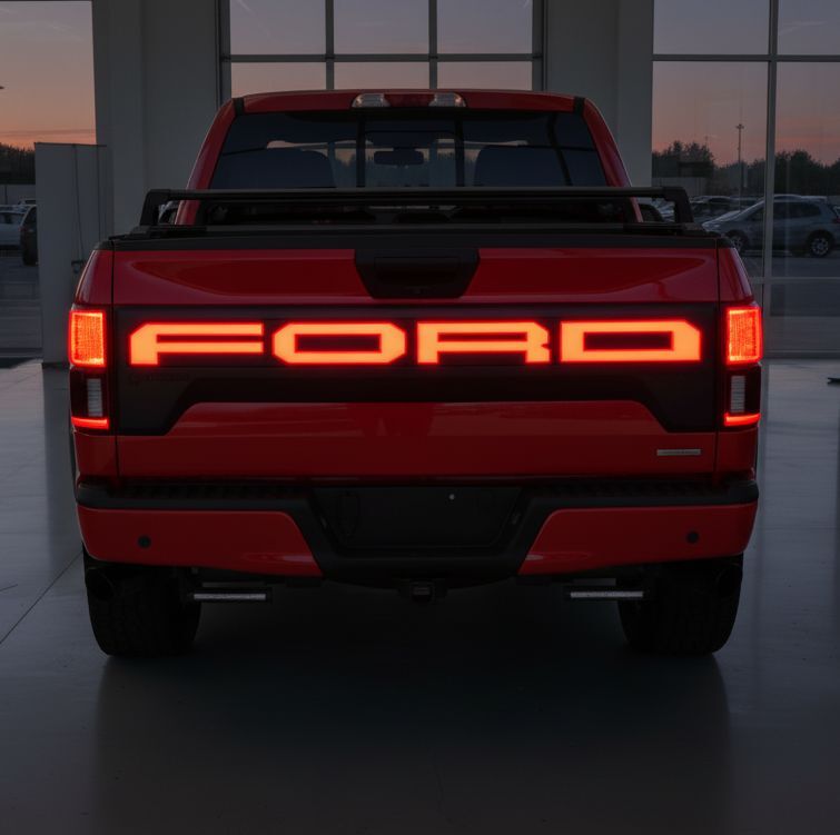 LED Bakluckepanel – Raptor Style – Matt Svart