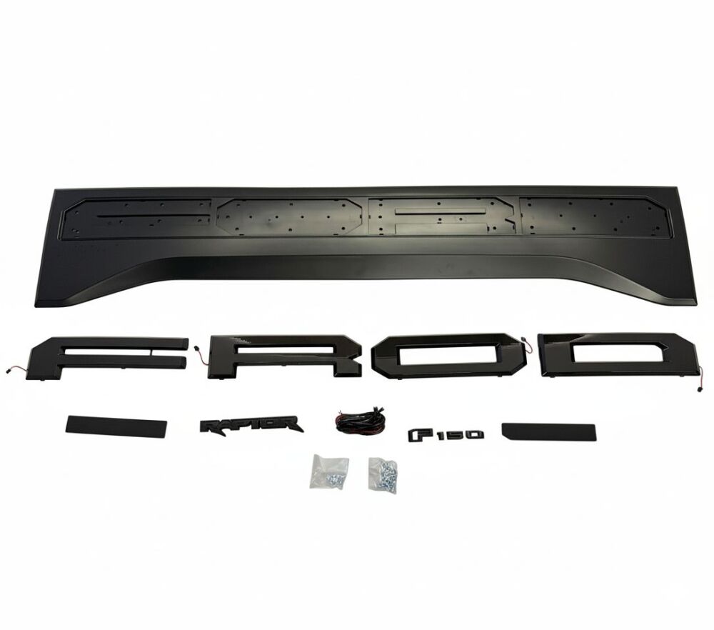 LED Bakluckepanel – Raptor Style – Matt Svart (2015-2017) - 2