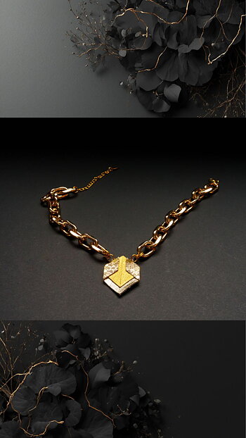 Origami Fusion Chocker Guld