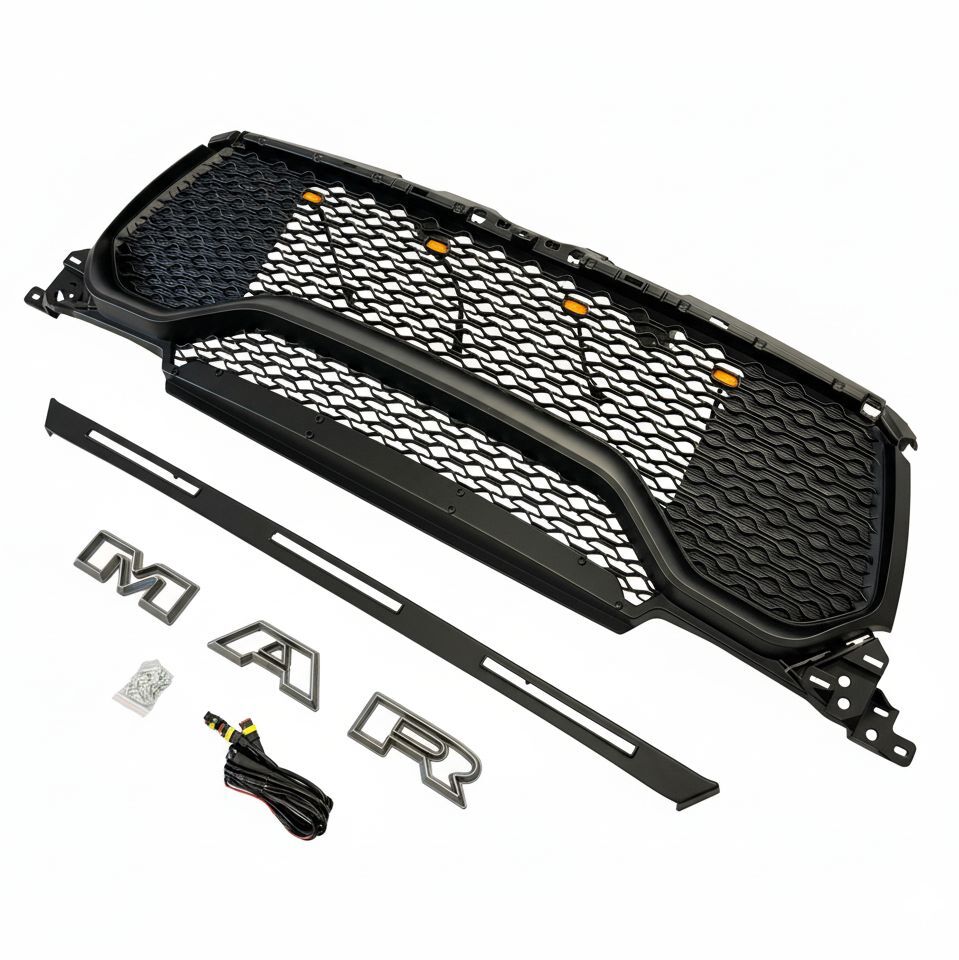 Övre Grill med LED – Rebel – Matt Svart - 3