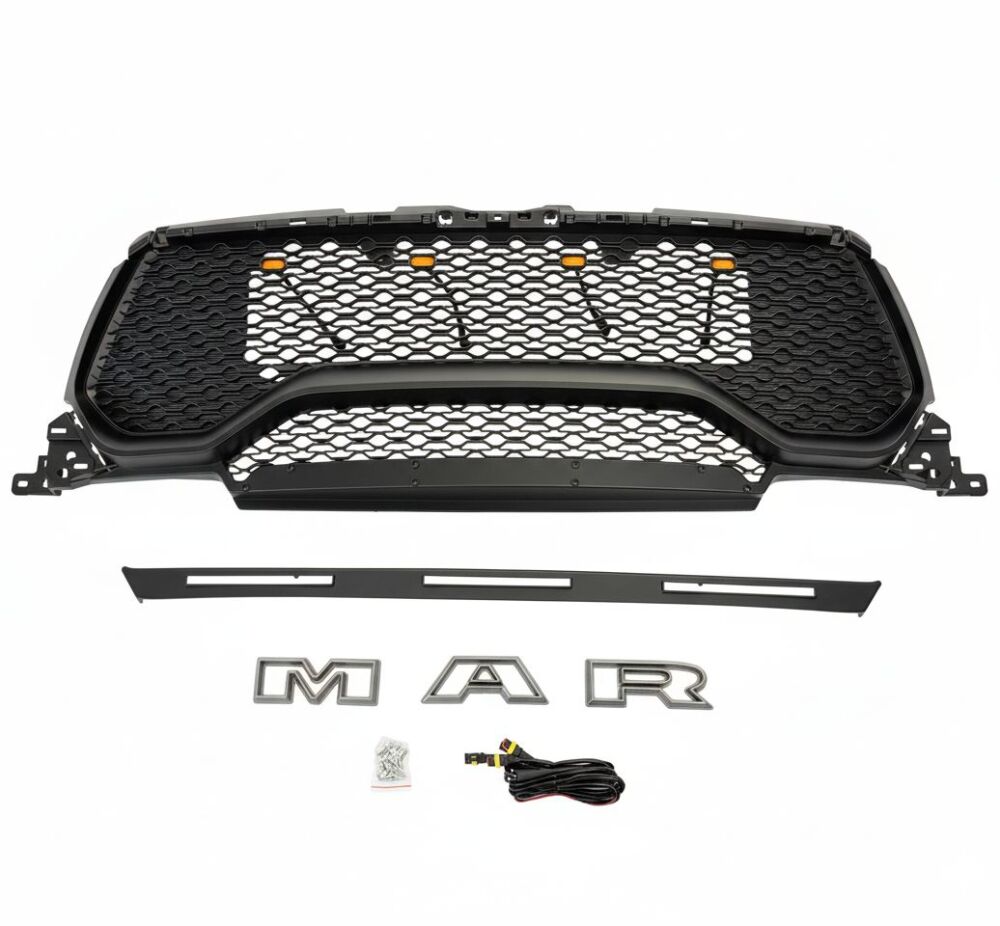 Övre Grill med LED – Rebel – Matt Svart - 2