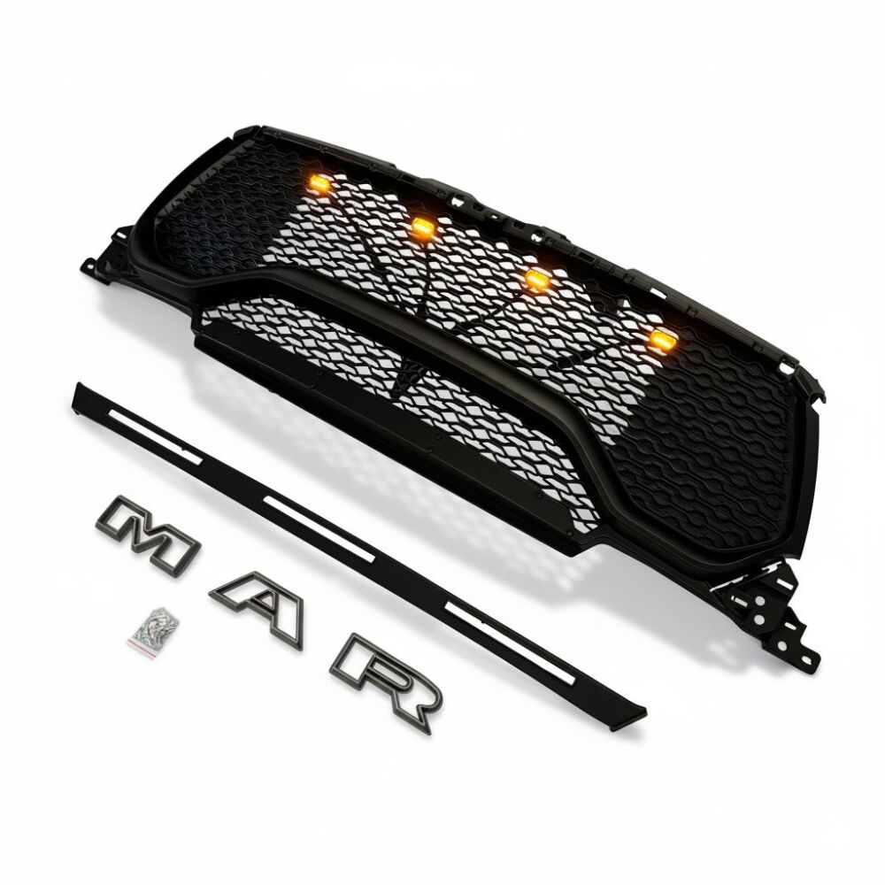 Övre Grill med LED – Rebel – Matt Svart - 4