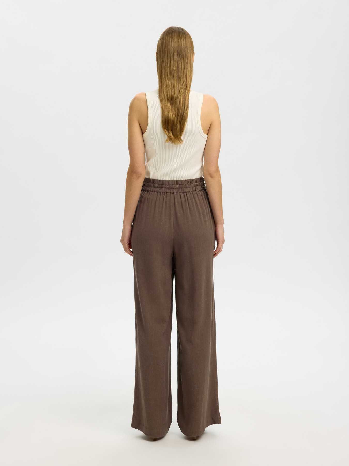 SLWVIVA-GULIA HW LONG SUN PANT NOOS Chocolate Chip - 6