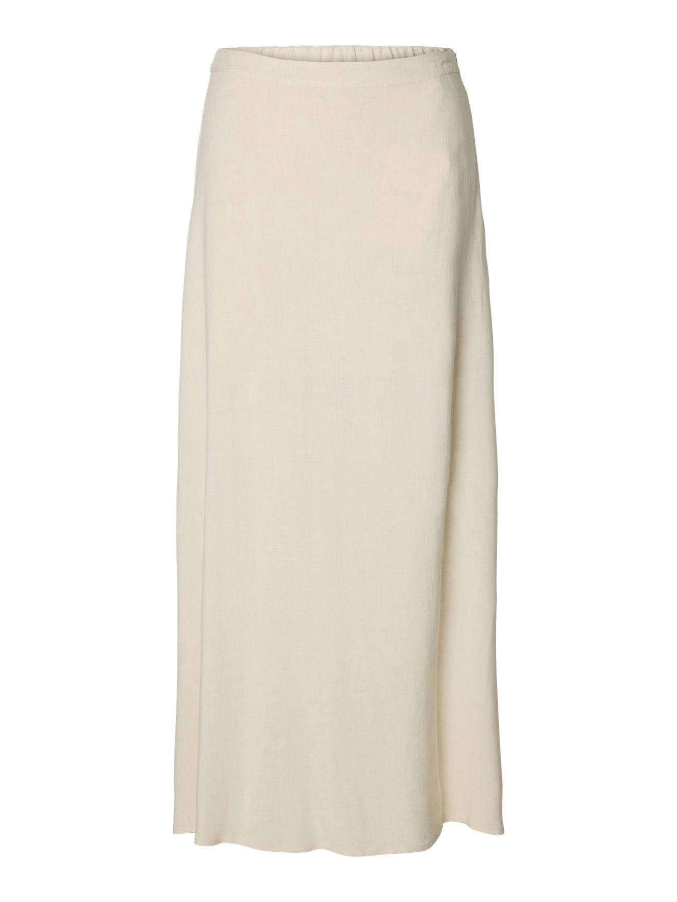 SLWVIVA HW ANKLE LINEN BLEND SKIRT NOOS Sandshell